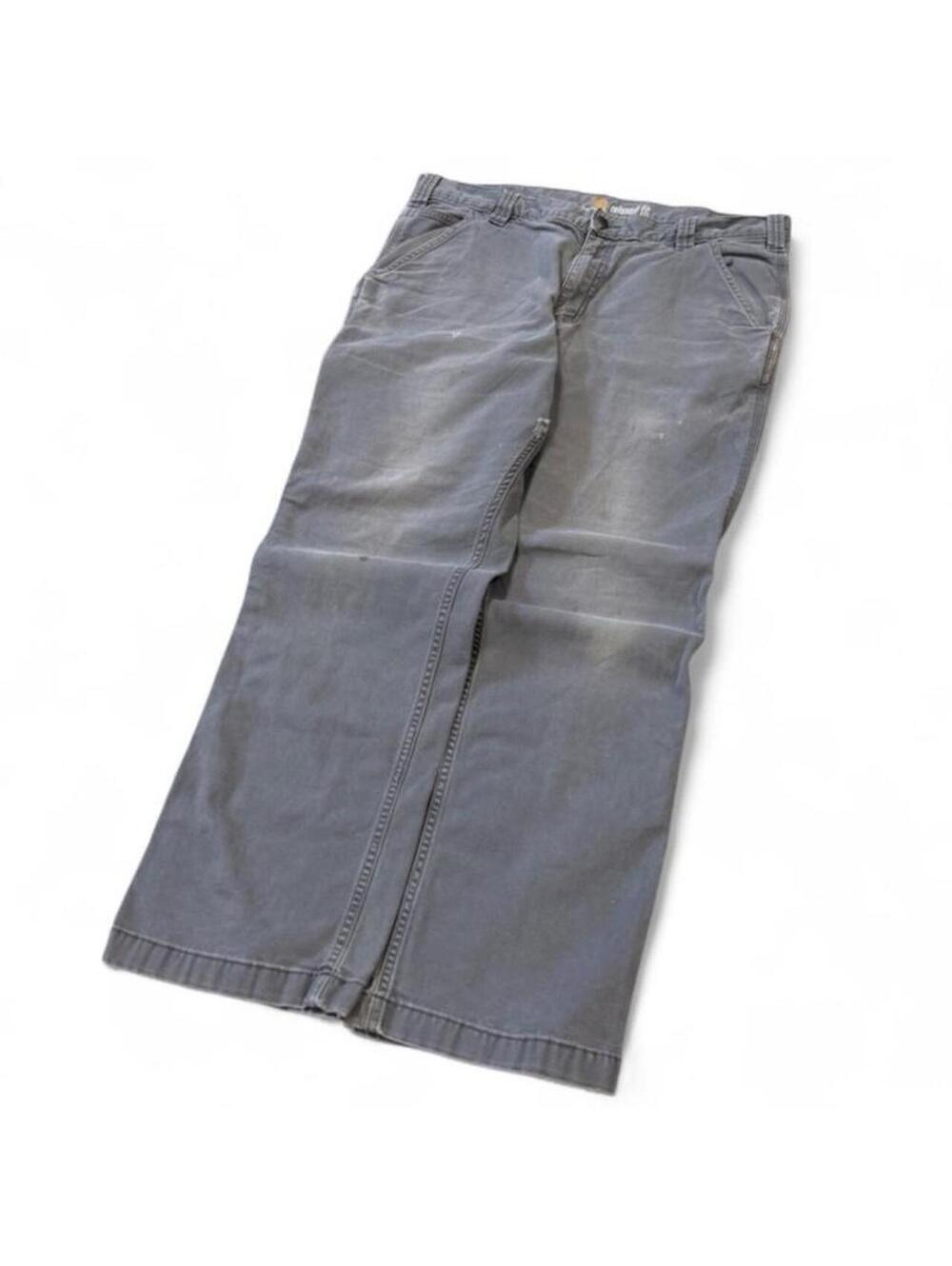 Gray Carhartt relaxed fit carpenter pants